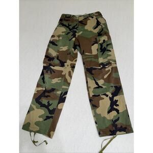 US Army Pants XS Short 29x28 Woodland Camo BDU Combat 90s